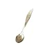 Verdental Retro Stereoscopic Coffee Spoon Tea Spoon Dessert Spoon Mixing Spoon Ice Cream Spoons with Fruit Fork Set of 6 (Silver)
