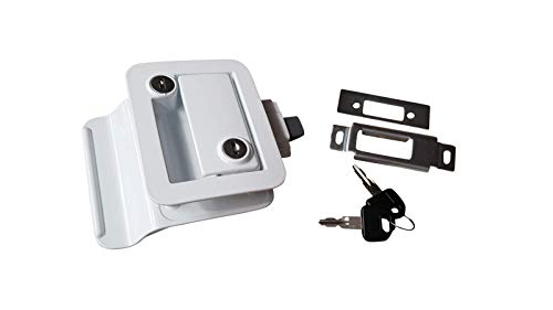 Dunn & Watson Trailer Door Lock – White