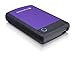 Transcend 2TB SJ25H3, USB 3.1 Portable Hard Drive Rugged, Anti-Shock Resistant, Compact and Lightweight with Lightning-Fast Speeds, One Touch Backup Button, Purple - TS2TSJ25H3P