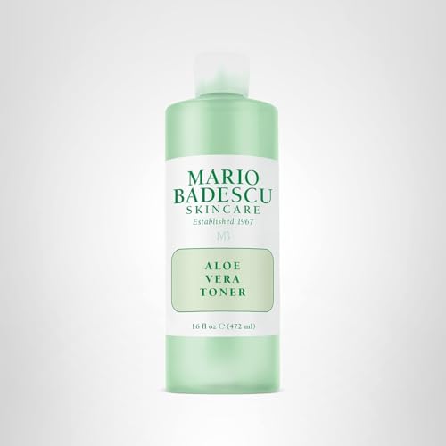 Mario Badescu Aloe Vera Toner for Dry and Sensitive Skin | Soothing Facial Toner that Hydrates and Balances| Formulated with Aloe Vera| 16 FL OZ