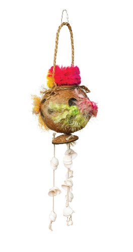 Prevue Hendryx 62509 Tropical Teasers Coconut Fun Bird Toy Prevue Hendryx 62509 Tropical Teasers Coconut Fun Bird Toy