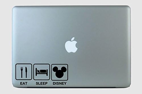 Eat, Sleep, Disney Vinyl Decal Sticker White