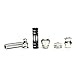 Portable Creative Mini Tube Pipe-Hot Selling Steel Screen Filters (Black)