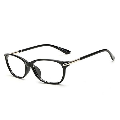 D.King Vintage Horn Rimmed Cat Eye Eyeglasses Frame Glasses Clear Lens Black