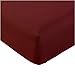 Mellanni Queen Fitted Sheet - Iconic Collection Bedding Sheets - Soft & Cooling Sheets with up to 16 inch Deep Pocket -Fade & Stain Resistant - 1 PC (Queen, Brick Red)