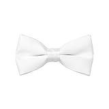 White Satin Mens 2 1/2" Bow Tie
