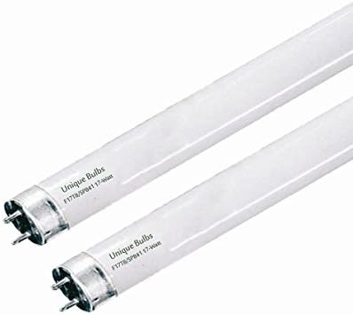 (2 Pack) F17T8/SP841 17-Watt T8 Linear Fluorescent Lamp Medium Bi Pin Base, 4100K