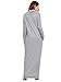 Verdusa Women's Casual Long Sleeve Cowl Neck Loose Pocket Shift Long Maxi Dress