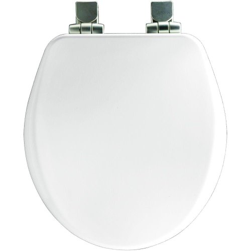 Bemis 9170NISL 000 Slow Close Round Closed Front Toilet Seat, White