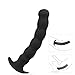 Anal Plug Silicone Anal Beads G-spot Prostate Massager Black Dildo Thread Butt Plugs with Base Masturbation Adult Sex Toys for Men Women and Couples (Big)
