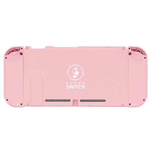 DIY Replacement Shell Case Set for Nintendo Switch, Full Set Buttons Soft Touch Grip Back Plate for Nintendo Switch Console, NS NX Joycon Handheld Controller Housing - Full Set, Macaron Pink - Thumbnail 4