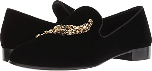 Giuseppe zanotti men s kevin embroidered loafer black 4…