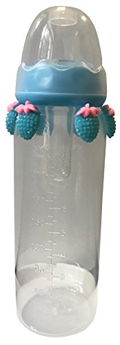 Envy Body Shop Adult Baby Bottle - Happy ABDL & DDLG Milk Bottles Perfect for Age Play/Little Space (Blue-Strawberry)