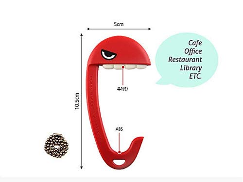 BAGMAN Creative Fun Portable Table Bag Hanger Purse Hook Handbag Hanger (Gray)