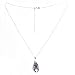 Swarovski Elements Crystal Vitrail Light Pendant Rhodium Sterling Silver Necklace 16+2