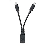 Motorola Y-Cable Charger Adapter P000 Mini USB/Mini USB