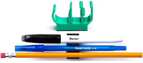 (10 pk) Green Magnetic Pencil Pen and Slim Dry Erase Holder Clip - Best for Fridge, Locker, Board, Cubicle, whiteboard, Refrigerator, memo pad- Great for Kids, Girls, Boys, Teacher, Student
