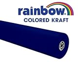 Rainbow Kraft 214989 Duo-Finish Kraft Light-Weight Paper Roll, 36 in x 100 ft,  Dark Blue