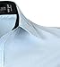 jeansian Men's Slim Fit Long Sleeves Casual Shirts 2028 LightBlue M