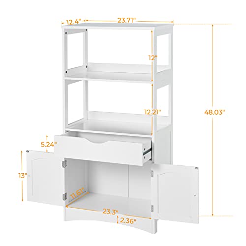 DICTAC Storage with Drawer,Shelves and Door Freestanding