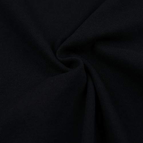 SOBOWO Baby Girl Solid Black Dress Infant Cotton Short/Long Sleeve Princess Dresses 6-24 Months (2-3Years(3Y), Black Long Sleeve)