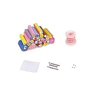 YeahiBaby DIY Erasers Beads Refills for Jewelry Making Craft Beads DIY Necklaces Bracelet Games Toys