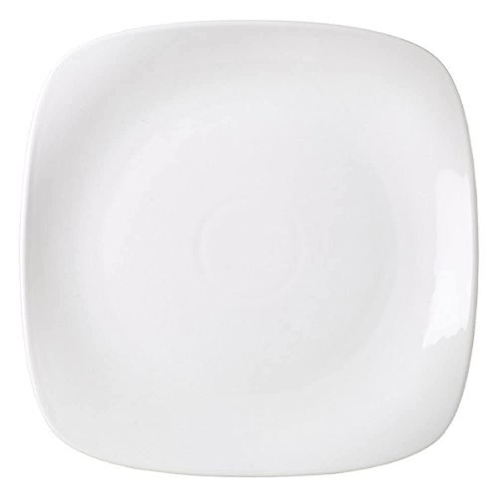 Genware NEV-184517 Royal Rounded Square Plate, 17 cm (Pack of 6)