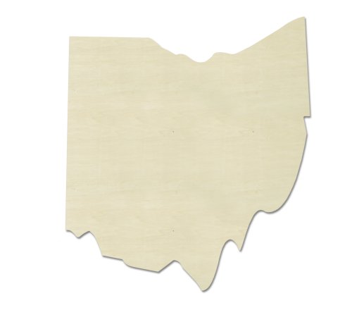 UNFINISHEDWOODCO Unfinished State Wood Cutouts, "Ohio"