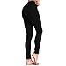 June Julien Women's Basic Jeans Jeggings Stretch Denim Skinny Pants Black M