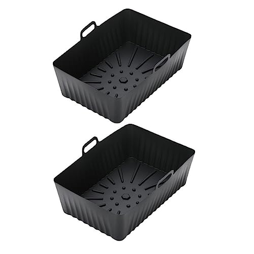 Silicone Air Oven Baking Tray Pizza Fried Chicken Basket Reusable Pan Liner Accessory Food-grade Mat Air Cooking Baking Sheet Oven Safe