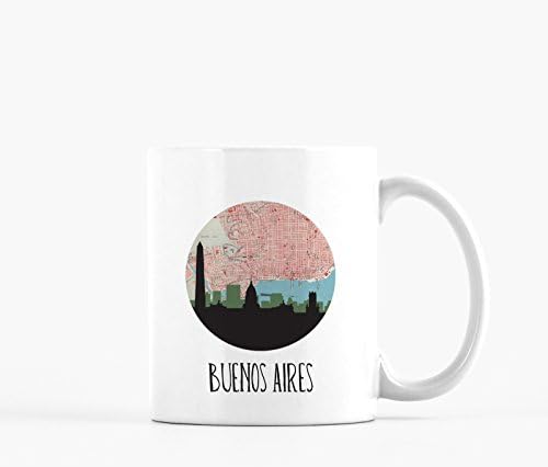 Buenos Aires Skyline Map Coffee Mug