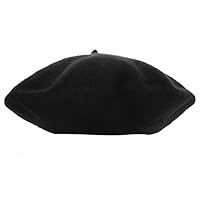 Sannysis Cute Kids Girls Bailey Hat Dome Beret (Black)