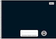 Tilibra Pepper Caderno de Cartografia e Desenho Espiral Capa Dura, Preto