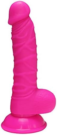 7.5 inch Realistic with Strong Suction Cup Base , 4D Printed Mould , Soft Comfortable Flexible (Rose)