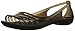 crocs Women's Isabella Huarache Flat W Jelly Sandal, Black, 7 M US
