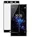 Jaorty for Sony Xperia XZ2 Premium Full Cover Soft Edge Screen Protector,Full Coverage Tempered Glass 3D Round Edge 9H Hardness Anti-Scratch HD Clear Easy Installation(1 Pack,Black)