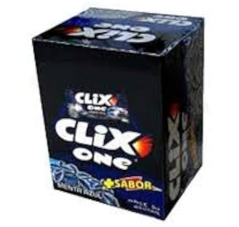 CLIX ONE CHICHES SIN AZUCAR 200UDS (Menta Azul): Amazon.es: Alimentación y bebidas