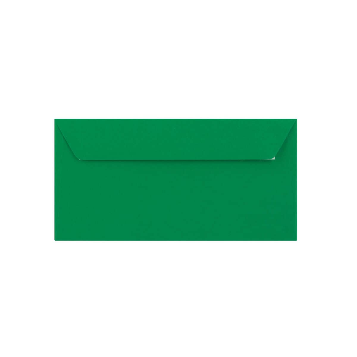 DL (110mm x 220mm) Coloured Envelopes Perfect for Christmas Cards, Greeting Cards, Wedding/Party Invitations, Crafts and Many More - Pack of 12 (Dark Green Peel and Seal)