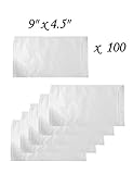 100 Clear Adhesive Packing List Envelope Pouches