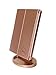Tri-fold 22 LED Lighted Vanity Makeup Mirror by TrangsBeautyCorner - 1x2x3x Magnification with Touch Screen,Rotatable Stand,and USB Cable-Battery Powered Professional Cosmetic Travel Mirror, Rose Gold