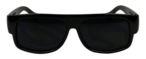 Basik Eyewear - Old School Gansta Dark Lens OG Shades Locs Style Sunglasses
