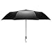 Bes High Grade Portable Sun Umbrella, Black Glue Anti UV Coating, Aluminum Alloy Umbrella Holder, Gift Boutique, Outdoor Sunshade, Sun Block, rain, Black Umbrella with Blue Sky Bottom.give Present