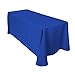 Gee Di Moda Rectangle Tablecloth - 90 x 156 Inch Royal Blue Table Cloth for 8 Foot Table with Floor-Length Drop - Heavy Duty Washable Fabric - 8 Ft Buffet Table, Holiday Party, Wedding & Baby Shower