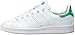 adidas Originals Stan Smith Sneaker, White/White/Green, 5 US Unisex Big Kid