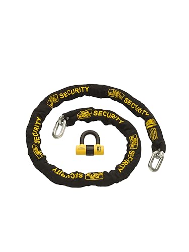 Burg Wachter Sold Secure Gold 12mm 2M Motorbike Chain & Lock Kit