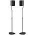 SANUS Adjustable Height Speaker Stand - Extends 28" to 38" - Holds Satellite & small Bookshelf Speakers (i.e. Bose, Harmon Kardon, Polk, JBL, KEF, Klipsch, Sony and others) - Set of 2 - Model: HTBS