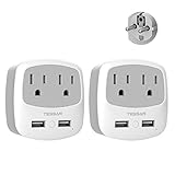 TESSAN Germany France Power Adapter, Schuko Type