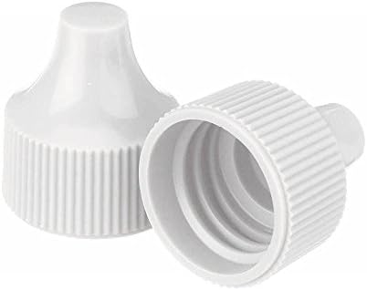 Wheaton 242530 Tip for 20-410 Screw Cap and 30-125mL Dropping Bottles, 20 mm Diameter, Polypropylene, White (Pack of 100)
