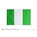 TSMD Nigeria Stick Flag 50 Pack Hand Held Small Nigerian National Flags On Stick,International World Country Stick Flags Banners,Party Decorations for World Cup,Sports Clubs,Festival Events