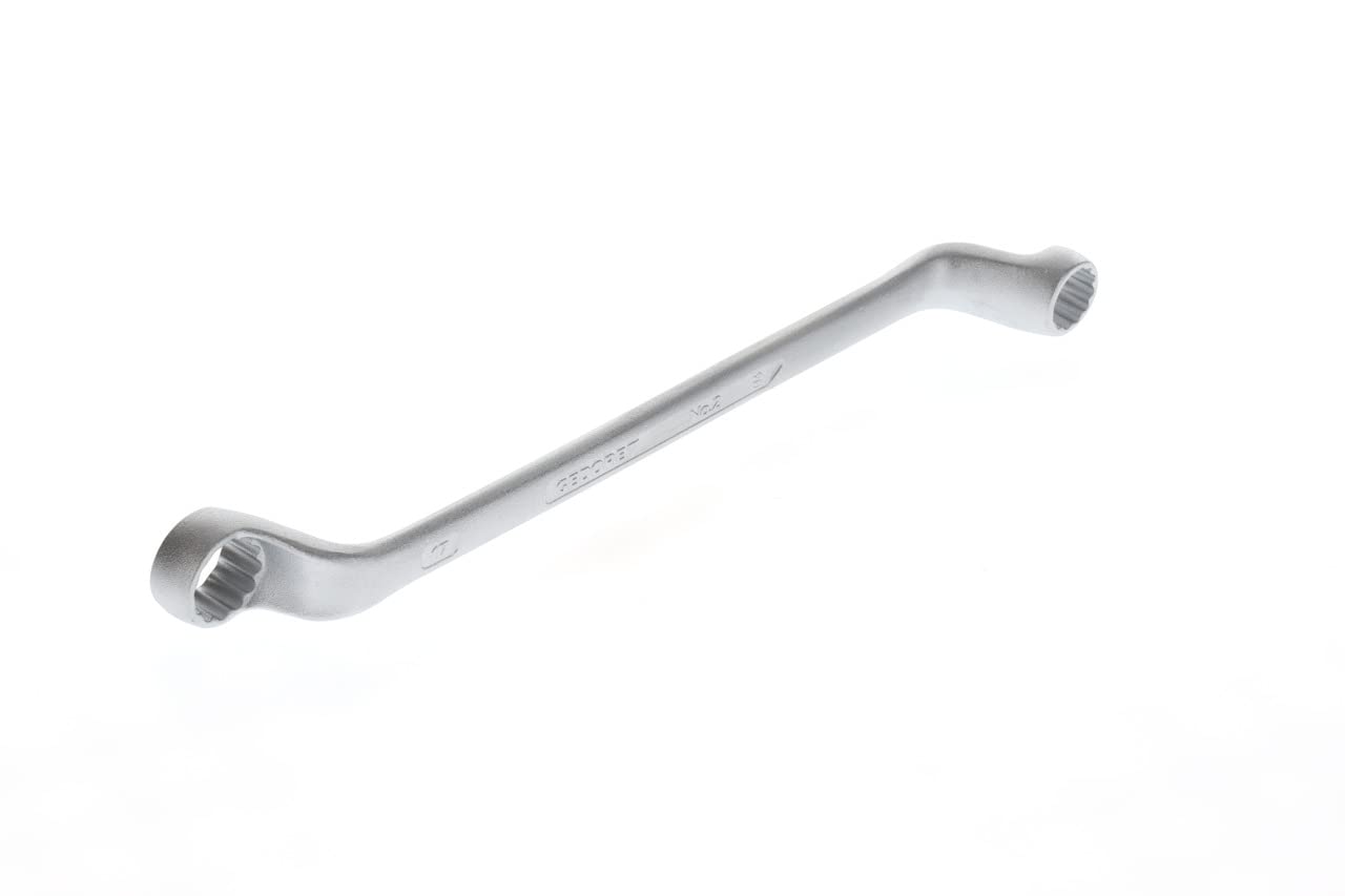 GEDORE Double-ended ring spanner, AF 14+17 mm, Offset, 5° angled, Slender, Bi-hex, UD profile, Spanner, 2 14X17